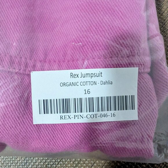 Lucy & Yak Rex Pink Jumpsuit US 12 - Picture 6 of 6
